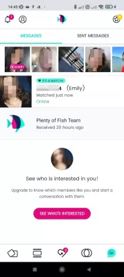 Conseils et astuces POF pour trouver une relation : Conversation avec des matchs sur l'application PlentyOffish